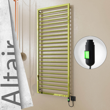 Radiva - Altair Elektrikli Paslanmaz Çelik Havlupan 600x1600 Altın (On/Off Düğmeli) 600W