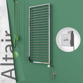 Radiva - Altair Elektrikli Paslanmaz Çelik Havlupan 600x1600 Ayna Polisaj (KTX3 Termostat) 600W Spiral Kablolu