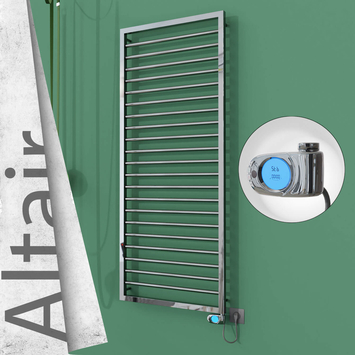 Radiva - Altair Elektrikli Paslanmaz Çelik Havlupan 600x1600 Ayna Polisaj (Musa Termostat) 600W