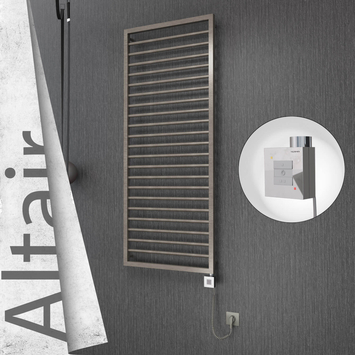 Radiva - Altair Elektrikli Paslanmaz Çelik Havlupan 600x1600 Satin Polisaj (KTX1 Termostat) 600W Spiral Kablolu