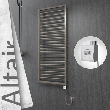 Radiva - Altair Elektrikli Paslanmaz Çelik Havlupan 600x1600 Satin Polisaj (KTX3 Termostat) 600W Spiral Kablolu