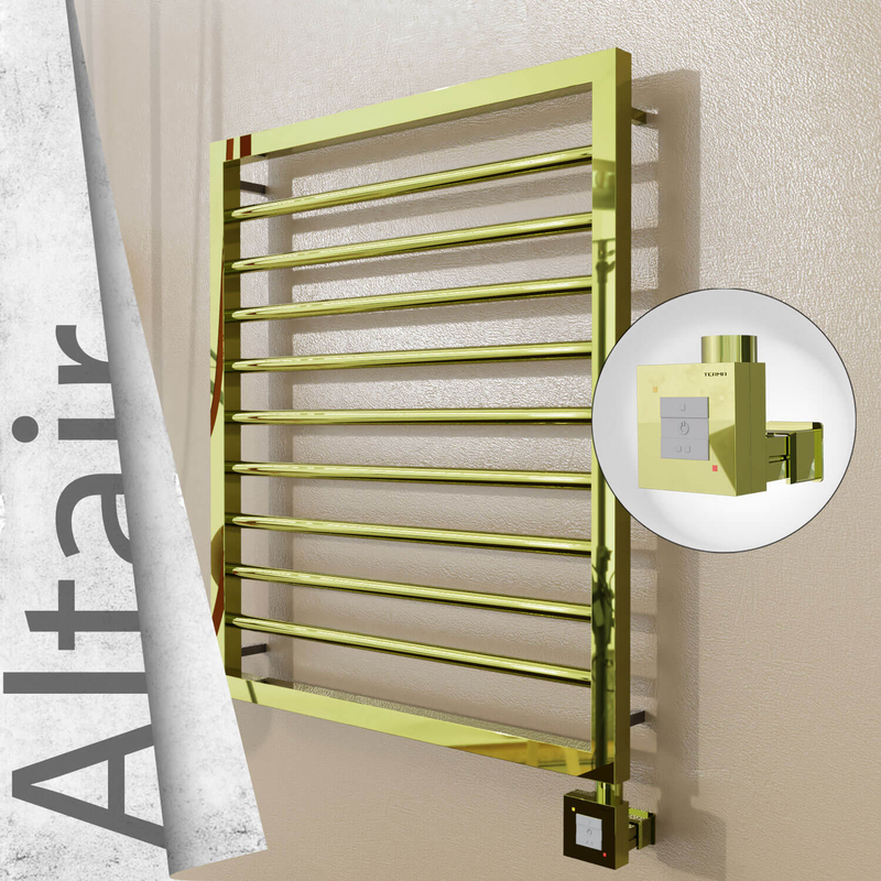 ALTAIR Elektrikli Paslanmaz Çelik Havlupan 600x760 Altın (KTX1 Termostat) 300W