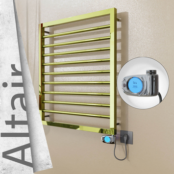 Radiva - Altair Elektrikli Paslanmaz Çelik Havlupan 600x760 Altın (Musa Termostat) 300W
