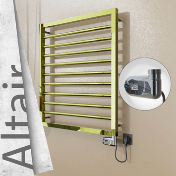 Radiva - Altair Elektrikli Paslanmaz Çelik Havlupan 600x760 Altın (Thesis Termostat) 300W