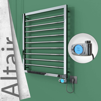 Radiva - Altair Elektrikli Paslanmaz Çelik Havlupan 600x760 Ayna Polisaj (Musa Termostat) 300W