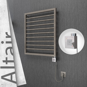 Radiva - Altair Elektrikli Paslanmaz Çelik Havlupan 600x760 Satin Polisaj (KTX1 Termostat) 300W Spiral Kablolu