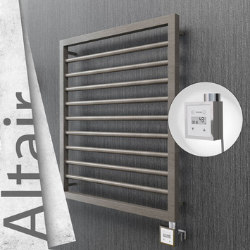 Radiva - Altair Elektrikli Paslanmaz Çelik Havlupan 600x760 Satin Polisaj (KTX3 Termostat) 300W