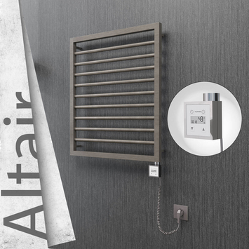 Radiva - Altair Elektrikli Paslanmaz Çelik Havlupan 600x760 Satin Polisaj (KTX3 Termostat) 300W Spiral Kablolu