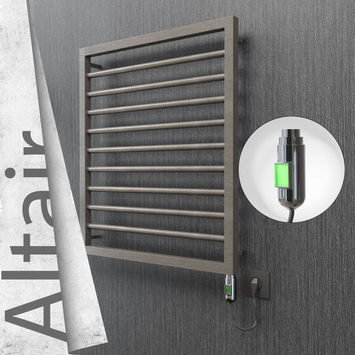 Radiva - Altair Elektrikli Paslanmaz Çelik Havlupan 600x760 Satin Polisaj (On/Off Düğmeli) 300W