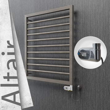 Radiva - Altair Elektrikli Paslanmaz Çelik Havlupan 600x760 Satin Polisaj (Thesis Termostat) 300W