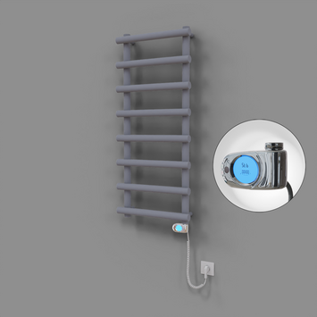 Radiva - Amazon Dekoratif Elektrikli Havlupan 500x1150 Gri (Musa Termostat) 600W
