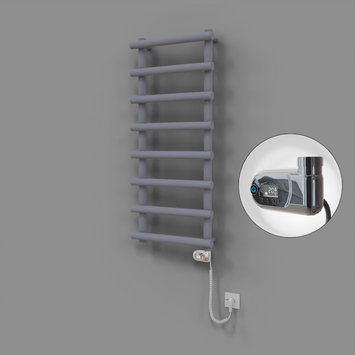 Radiva - Amazon Dekoratif Elektrikli Havlupan 500x1150 Gri (Thesis Termostat) 600W