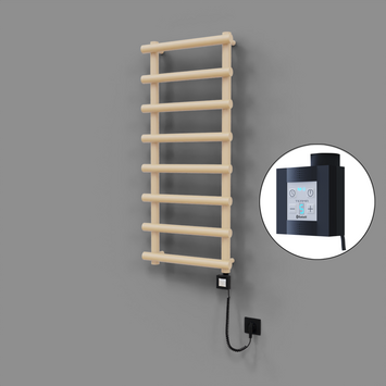 Radiva - Amazon Dekoratif Elektrikli Havlupan 500x1150 Kapuçino (KTX4 Termostat) 600W Spiral Kablolu