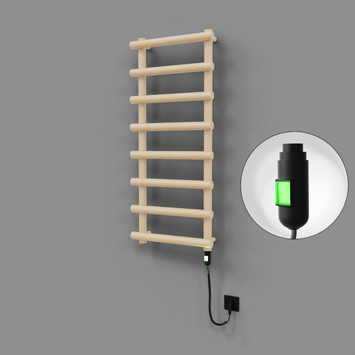 Radiva - Amazon Dekoratif Elektrikli Havlupan 500x1150 Kapuçino (On/Off Düğmeli) 600W