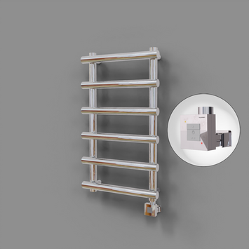 Radiva - Amazon Dekoratif Elektrikli Havlupan 500x1150 Krom (KTX1 Termostat) 300W
