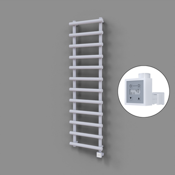 Radiva - Amazon Dekoratif Elektrikli Havlupan 500x1750 Beyaz (KTX3 Termostat) 1000W