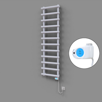 Radiva - Amazon Dekoratif Elektrikli Havlupan 500x1750 Beyaz (Musa Termostat) 900W
