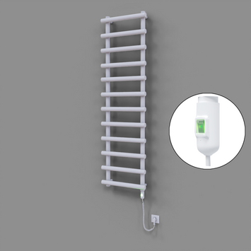 Radiva - Amazon Dekoratif Elektrikli Havlupan 500x1750 Beyaz (On/Off Düğmeli) 900W