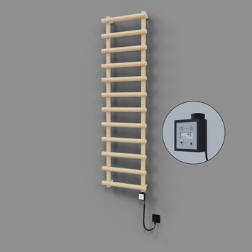Radiva - Amazon Dekoratif Elektrikli Havlupan 500x1750 Kapuçino (KTX3 Termostat) 1000W Spiral Kablolu