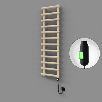 Radiva - Amazon Dekoratif Elektrikli Havlupan 500x1750 Kapuçino (On/Off Düğmeli) 900W