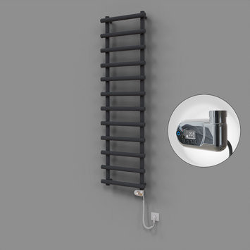 Radiva - Amazon Dekoratif Elektrikli Havlupan 500x1750 Koyu Antrasit (Thesis Termostat) 900W