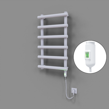 Radiva - Amazon Dekoratif Elektrikli Havlupan 500x850 Beyaz (On/Off Düğmeli) 300W