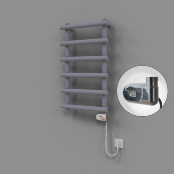 Radiva - Amazon Dekoratif Elektrikli Havlupan 500x850 Gri (Thesis Termostat) 300W