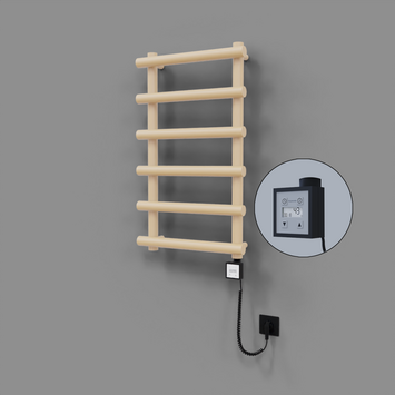 Radiva - Amazon Dekoratif Elektrikli Havlupan 500x850 Kapuçino (KTX3 Termostat) 300W Spiral Kablolu