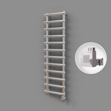 Radiva - Amazon Dekoratif Elektrikli Havlupan 500x850 Krom (KTX1 Termostat) 200W