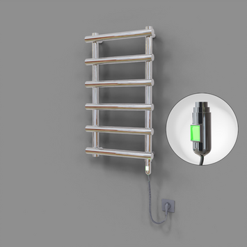 Radiva - Amazon Dekoratif Elektrikli Havlupan 500x850 Krom (On/Off Düğmeli) 200W