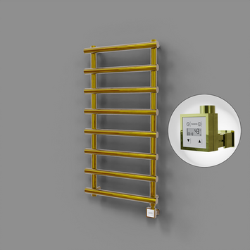 Radiva - Amazon Dekoratif Elektrikli Havlupan 600x1150 Altın (KTX3 Termostat) 300W