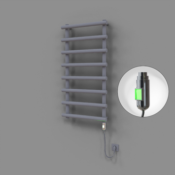 Radiva - Amazon Dekoratif Elektrikli Havlupan 600x1150 Gri (On/Off Düğmeli) 600W