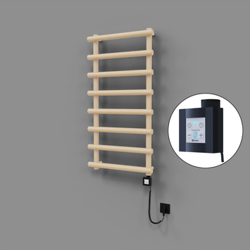 Radiva - Amazon Dekoratif Elektrikli Havlupan 600x1150 Kapuçino (KTX4 Termostat) 600W Spiral Kablolu
