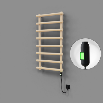 Radiva - Amazon Dekoratif Elektrikli Havlupan 600x1150 Kapuçino (On/Off Düğmeli) 600W