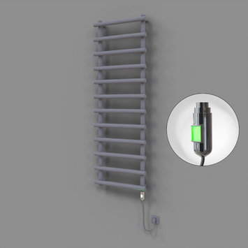 Radiva - Amazon Dekoratif Elektrikli Havlupan 600x1750 Gri (On/Off Düğmeli) 900W
