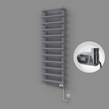 Radiva - Amazon Dekoratif Elektrikli Havlupan 600x1750 Gri (Thesis Termostat) 900W