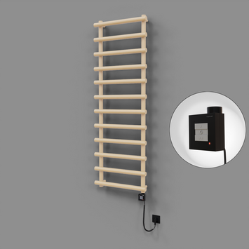 Radiva - Amazon Dekoratif Elektrikli Havlupan 600x1750 Kapuçino (KTX1 Termostat) 1000W Spiral Kablolu