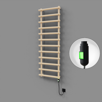 Radiva - Amazon Dekoratif Elektrikli Havlupan 600x1750 Kapuçino (On/Off Düğmeli) 900W