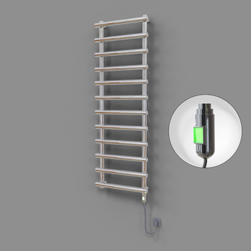 Radiva - Amazon Dekoratif Elektrikli Havlupan 600x1750 Krom (On/Off Düğmeli) 600W