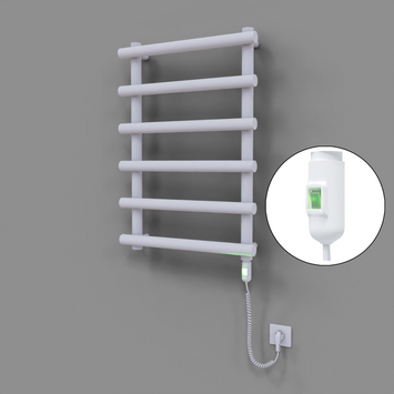 Radiva - Amazon Dekoratif Elektrikli Havlupan 600x850 Beyaz (On/Off Düğmeli) 300W
