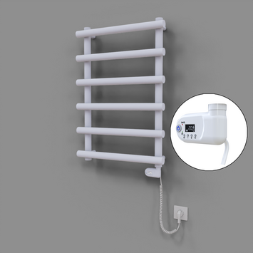 Radiva - Amazon Dekoratif Elektrikli Havlupan 600x850 Beyaz (Thesis Termostat) 300W