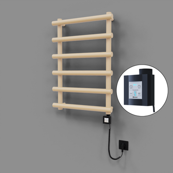 Radiva - Amazon Dekoratif Elektrikli Havlupan 600x850 Kapuçino (KTX4 Termostat) 300W Spiral Kablolu