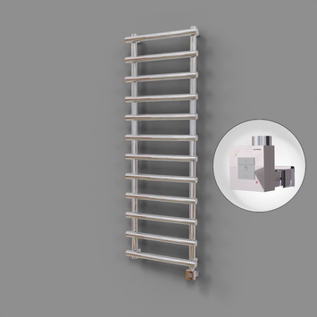 Radiva - Amazon Dekoratif Elektrikli Havlupan 600x850 Krom (KTX1 Termostat) 200W
