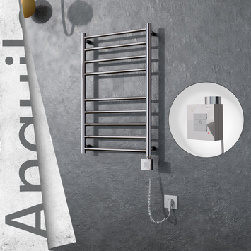 - ANGUILA Elektrikli Paslanmaz Çelik Havlupan 500x790 Ayna Polisaj (KTX1 Termostat) 200W Spiral Kablolu  - ANGUILA Elektrikli Paslanmaz Çelik Havlupan 500x790 Ayna Polisaj (KTX1 Termostat) 200W Spiral Kablolu