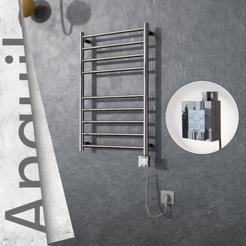 - ANGUILA Elektrikli Paslanmaz Çelik Havlupan 500x790 Ayna Polisaj (KTX4 Termostat) 200W Spiral Kablolu  - ANGUILA Elektrikli Paslanmaz Çelik Havlupan 500x790 Ayna Polisaj (KTX4 Termostat) 200W Spiral Kablolu