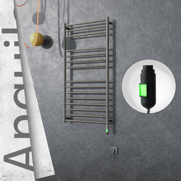  - ANGUILA Elektrikli Paslanmaz Çelik Havlupan 600x1210 Satin Polisaj (On/Off Düğmeli) 300W