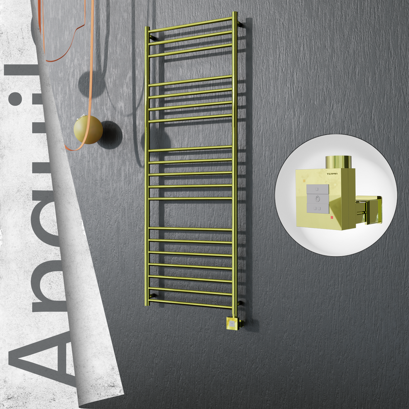 ANGUILA Elektrikli Paslanmaz Çelik Havlupan 600x1630 Altın (KTX1 Termostat) 300W