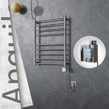 - ANGUILA Elektrikli Paslanmaz Çelik Havlupan 600x790 Ayna Polisaj (KTX4 Termostat) 200W Spiral Kablolu  - ANGUILA Elektrikli Paslanmaz Çelik Havlupan 600x790 Ayna Polisaj (KTX4 Termostat) 200W Spiral Kablolu