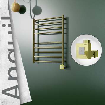 - ANGUILA Elektrikli Paslanmaz Çelik Havlupan 600x790 Satine Altın (KTX1 Termostat) 200W  - ANGUILA Elektrikli Paslanmaz Çelik Havlupan 600x790 Satine Altın (KTX1 Termostat) 200W