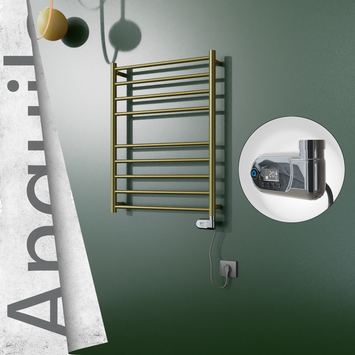 - ANGUILA Elektrikli Paslanmaz Çelik Havlupan 600x790 Satine Altın (Thesis Termostat) 200W  - ANGUILA Elektrikli Paslanmaz Çelik Havlupan 600x790 Satine Altın (Thesis Termostat) 200W